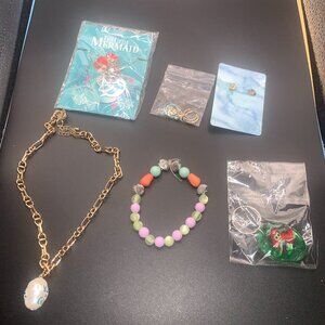 8ct  The Little Mermaid Jewelry Bundle Pack